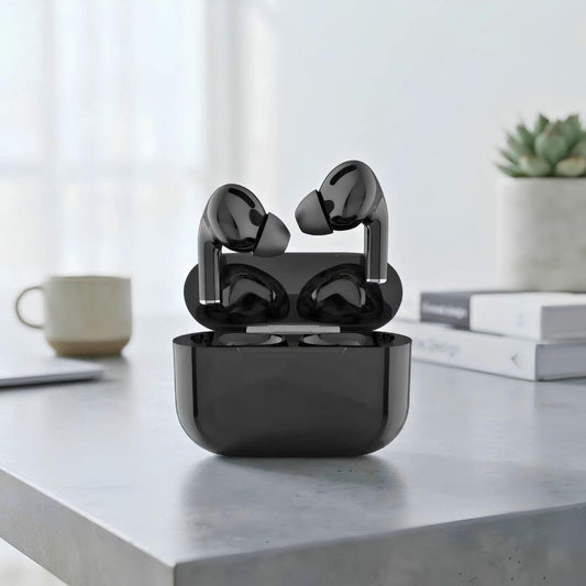 Premium Black AirPods Wireless Bluetooth Earbuds